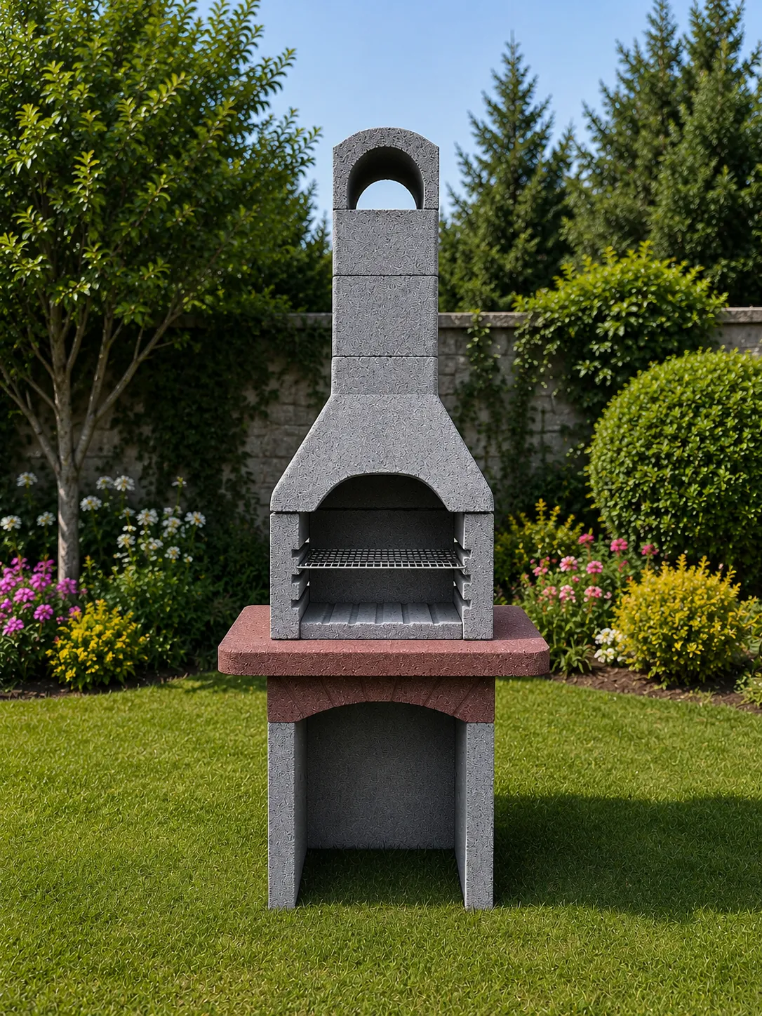 Model 201 Davlumbaz Bahçe Beton Barbekü — Ankara Barbekü